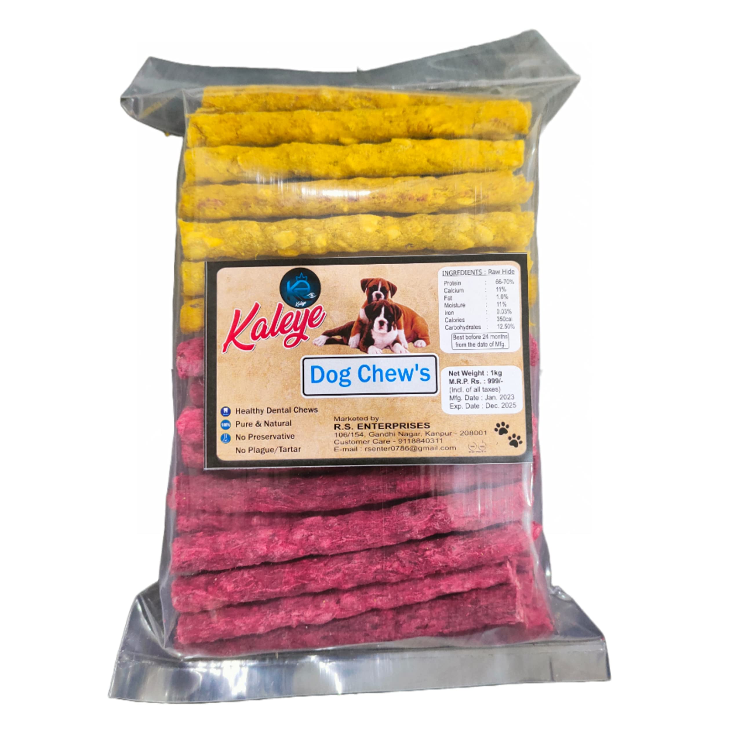 Kaleye Chicken & Mutton Mix Flavor Rawhide Munchy Sticks for Dogs - 900g Pack, Long-Lasting Dog Chews, High Protein & Dental Care Treats, Great for Small & Large Breeds (B09JNS165B) Amazon Price History, Amazon Price Tracker