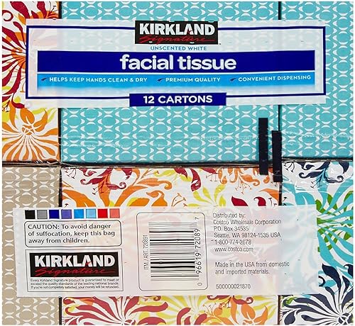Miniatura 2 de Kirkland Tejido facial característico, 2 capas, 90 unidades, paquete de 12