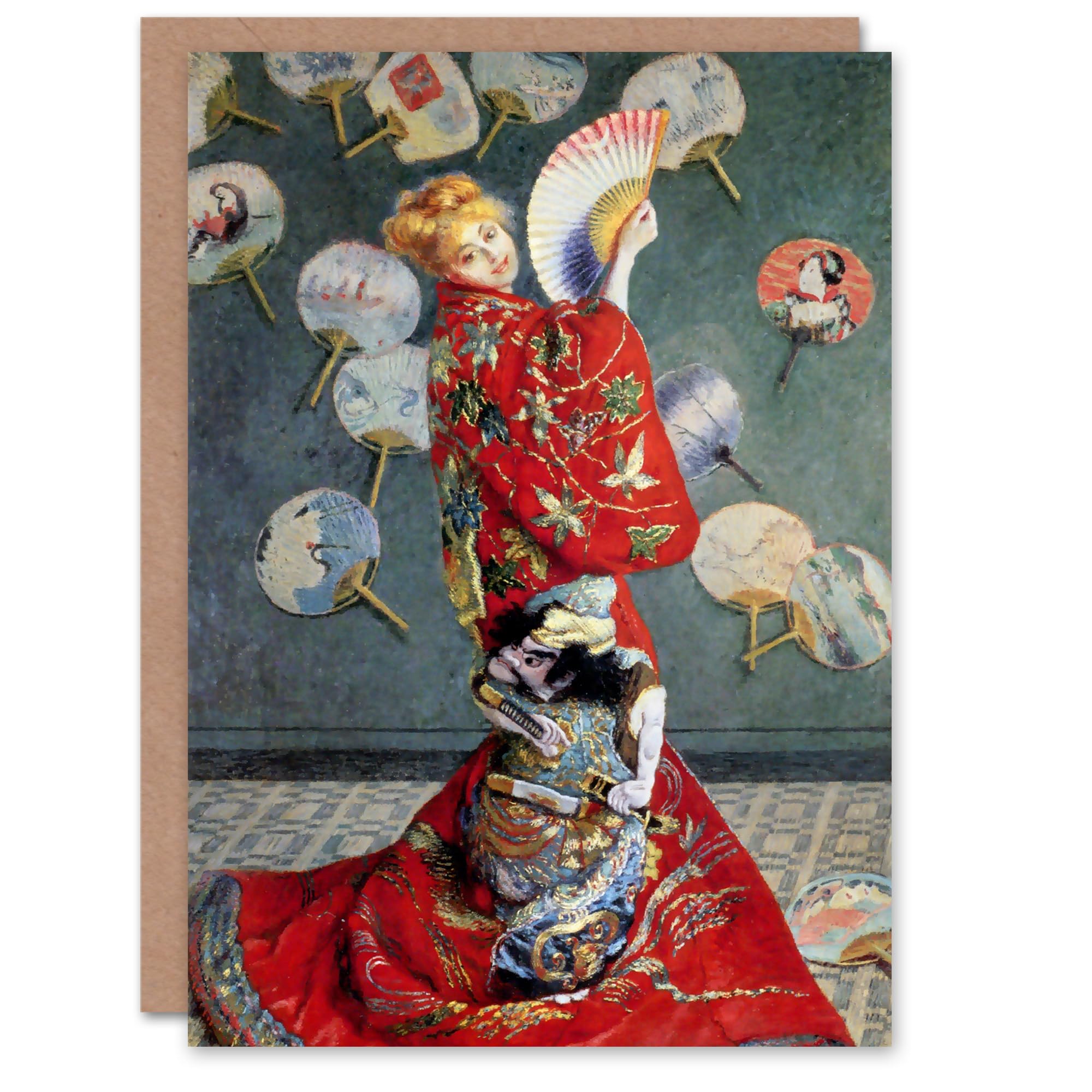 Artery8 Claude Monet Art Card Camille In Japanese Costume
