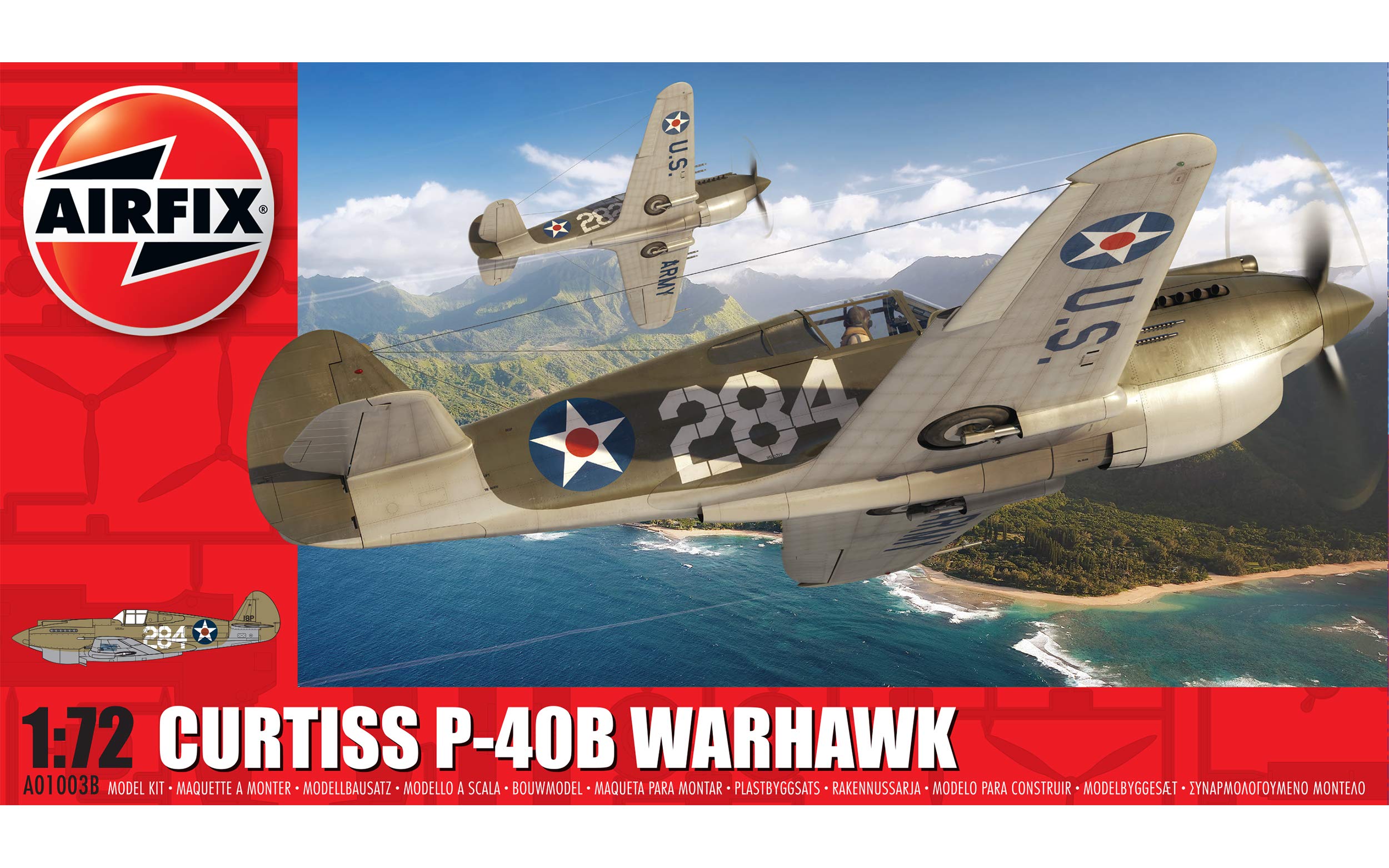 Airfix A01003B Curtiss P-40B Warhawk Aircraft