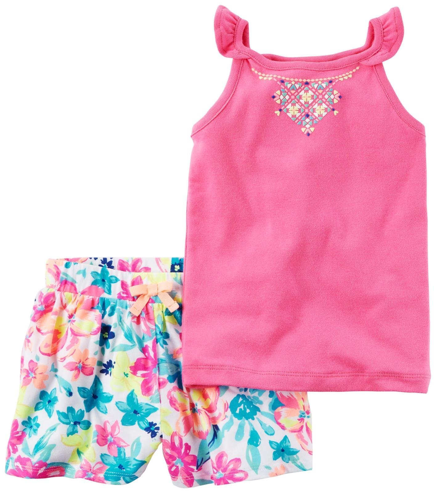 Carter's Carter's Baby Girls 2 Pc Playwear Sets 239g411, Pink, 3M