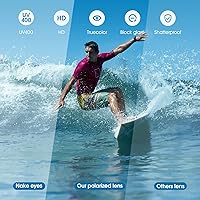 Vista 8 de Duduma Gafas de sol deportivas polarizadas para hombres y mujeres, para correr, ciclismo, pesca, golf, conducción, gafas de sol Tr90