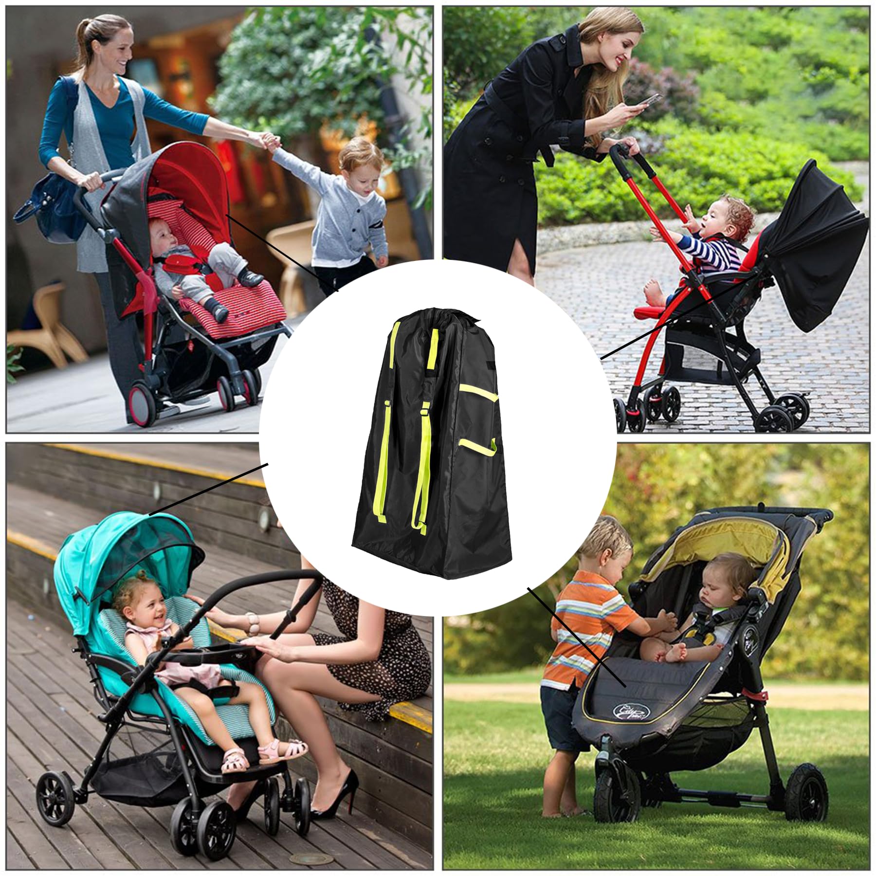 Travel Stroller Bag, Buggy Bag, Extra Large Airplane Pushchair - Image 2