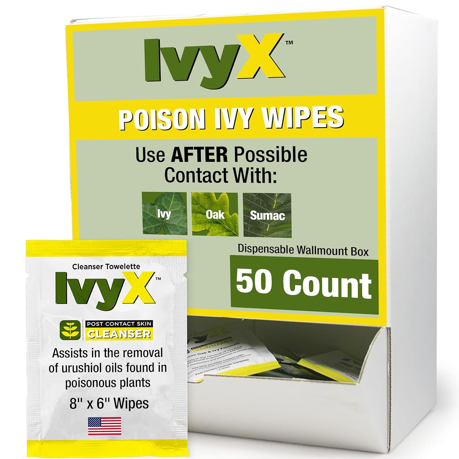 CoreTex Ivy X Post Contact Poison Ivy Treatment Wipes