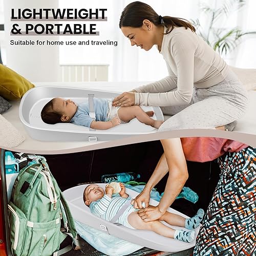 Miniatura 5 de Cambiador de bebé EVA, cambiador portátil para cambiar pañales y cómoda, impermeable, suave, ligero, diseño ergonómico para bebé, se adapta a todos