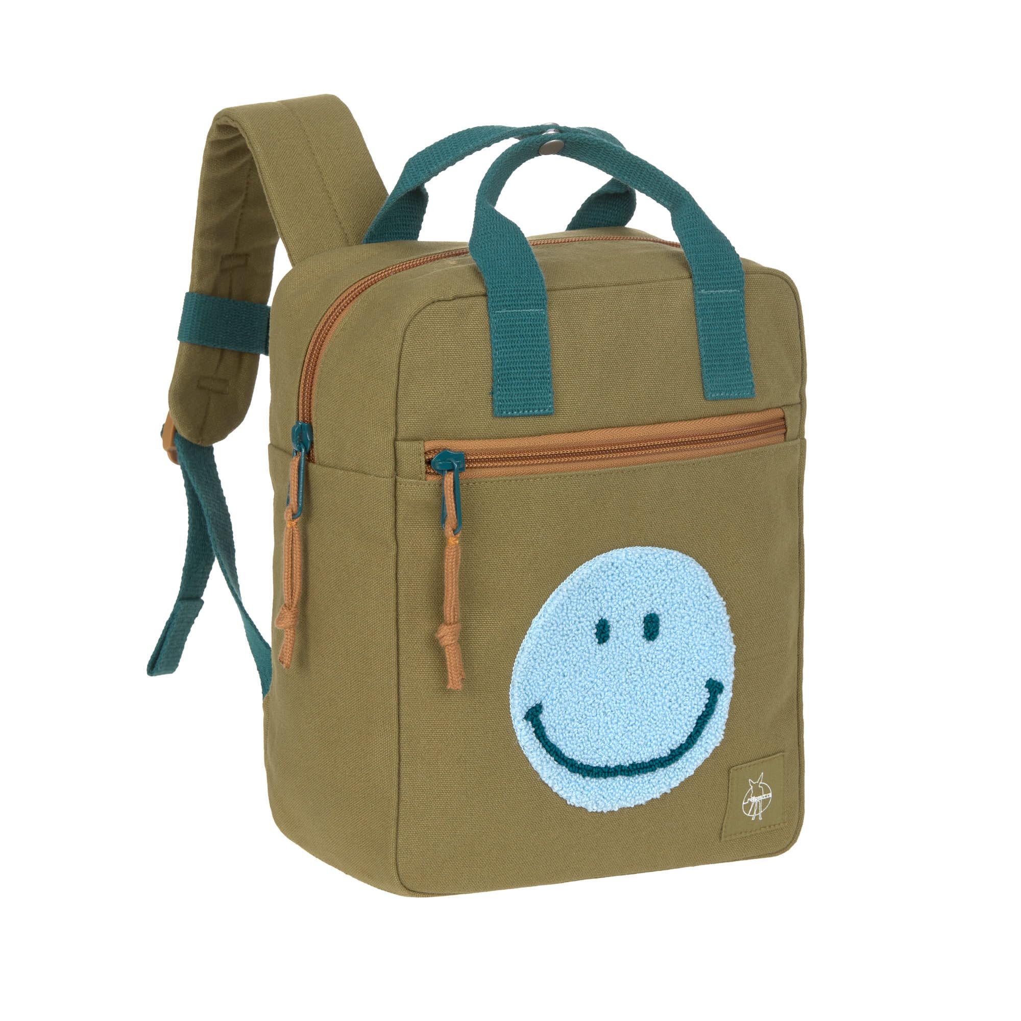 LÄSSIG Kindergartenrucksack mit Brustgurt Kindertasche wasserabweisend/Little One & Me Square Backpack Small