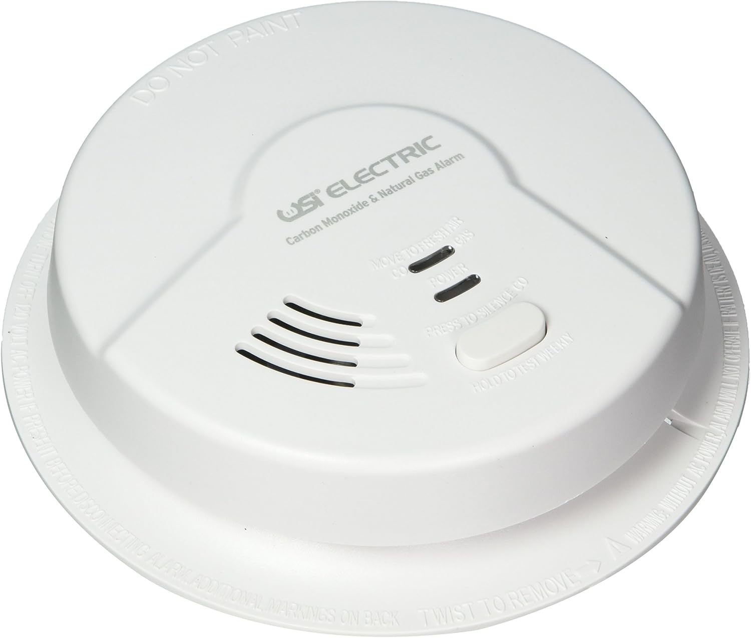 6 Pack Bundle of USI Electric Hardwired 2-in-1 Carbon Monoxide and Natural Gas Smart Alarm with Battery Backup (MCN108)