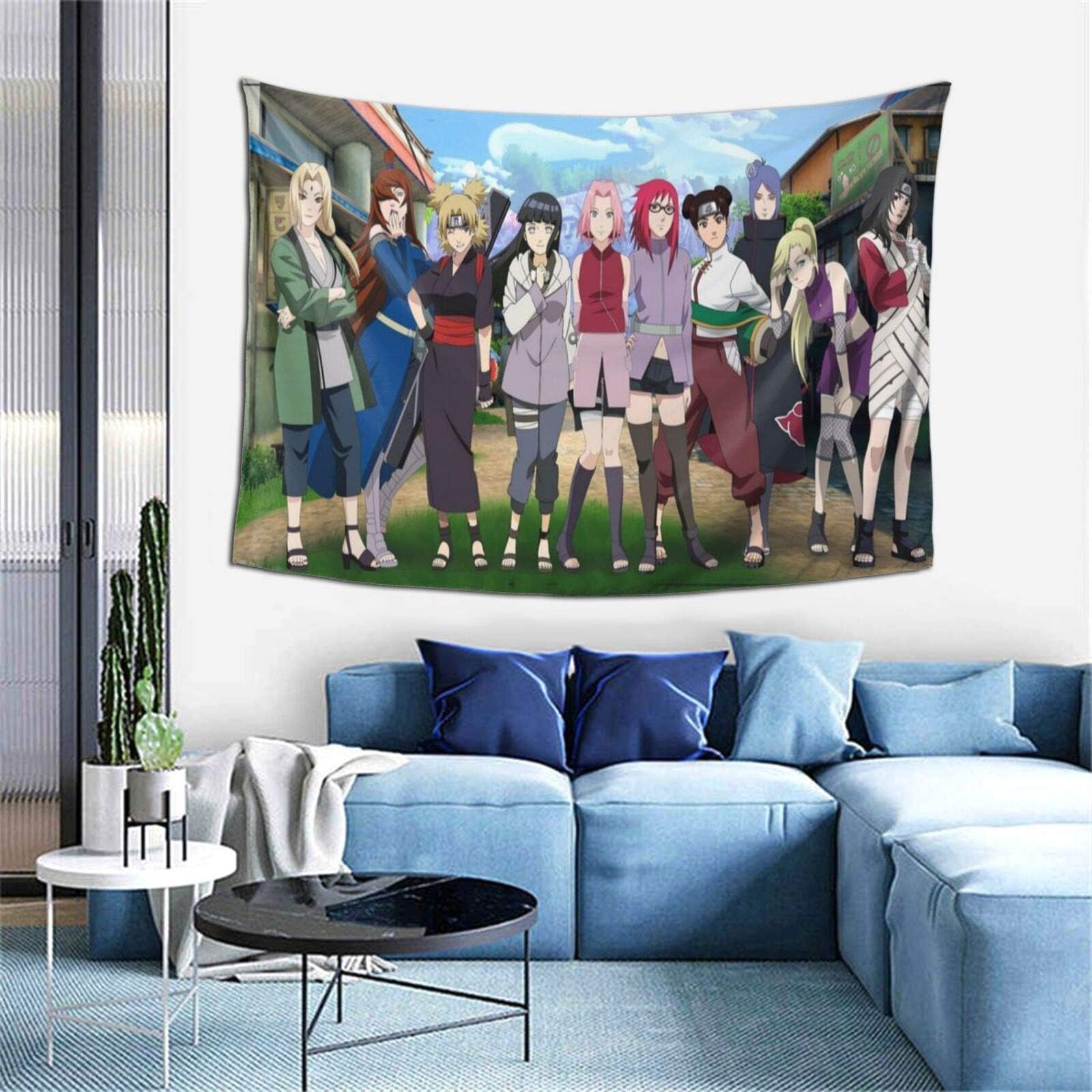 Naruto Tapestries Stylish Wall Hangings Anime Tapestry Bedroom Party Decor Festival Gifts 60"X40"