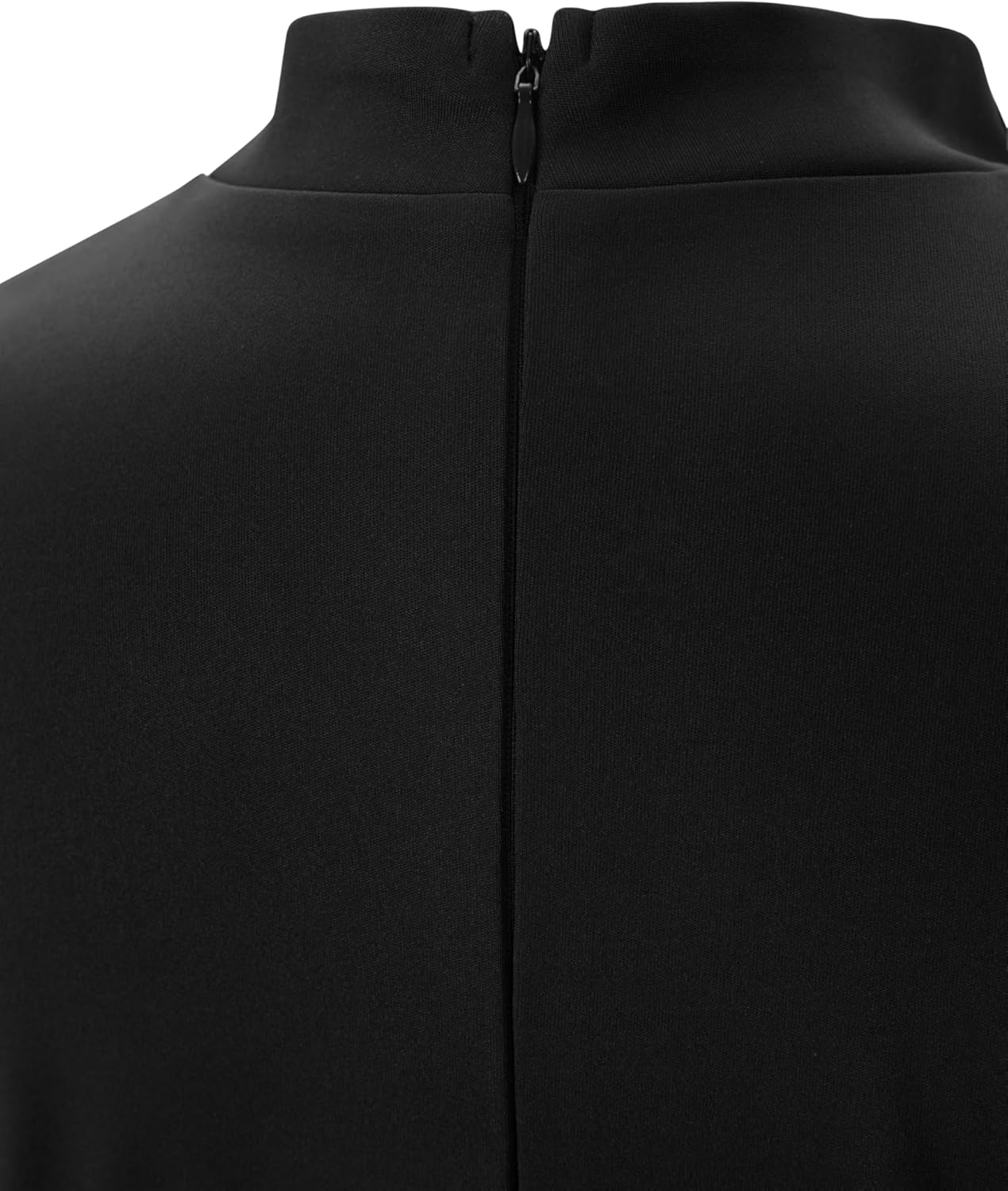 Women's Short Sleeve Church Dress Clergy Tab Insert Collar Fishtail Priestess Dress - Image 6