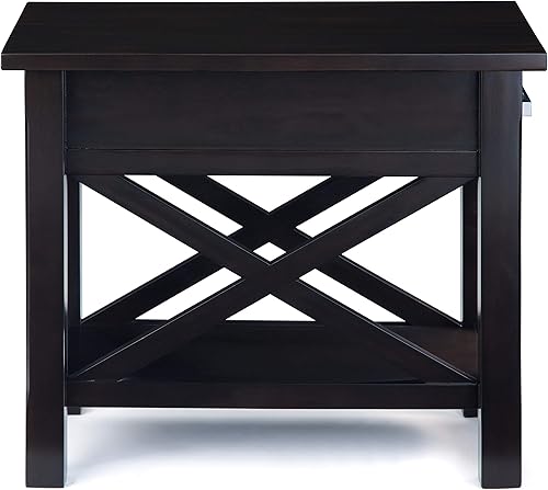 Miniatura 177 de SIMPLIHOME Kitchener Mesa consola – Mesa de sofá de madera maciza de 47 pulgadas de ancho en color blanco, mesa de almacenamiento contemporánea para