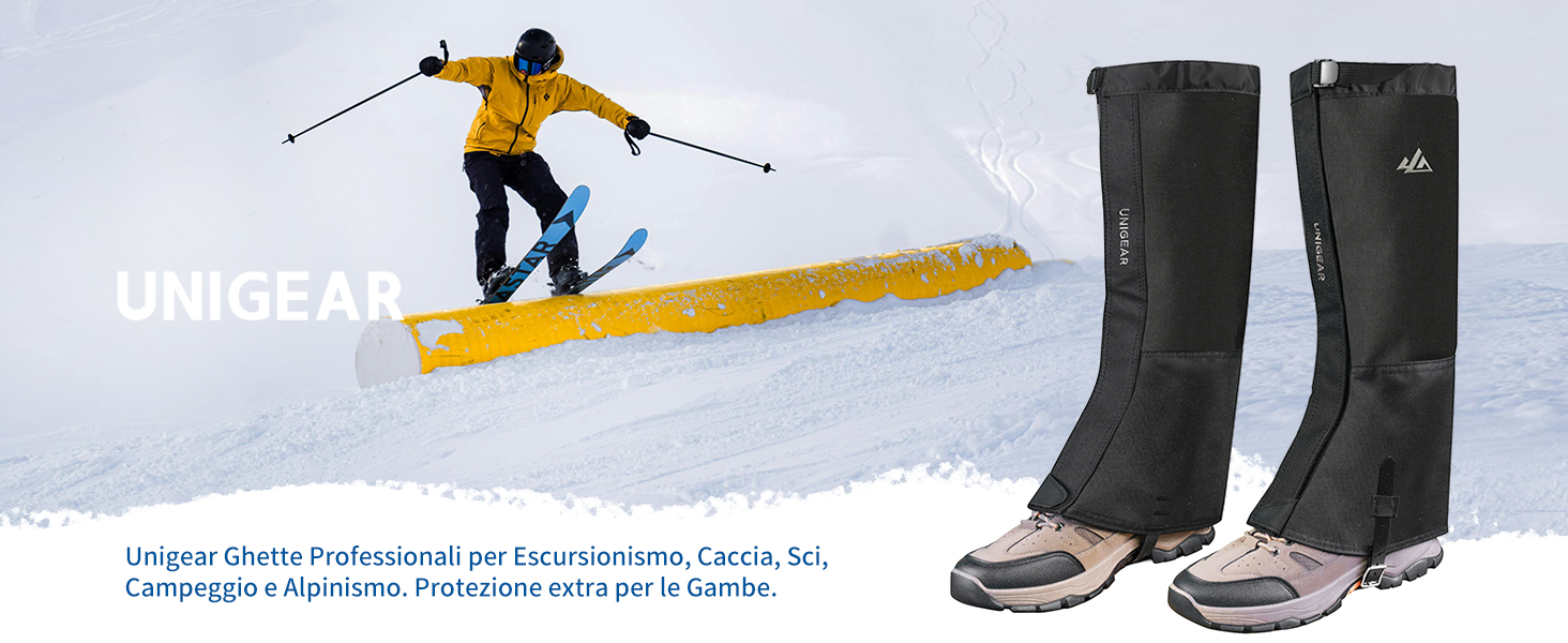 HIDEWALKER Ghette Impermeabili Trekking per Donne e Uomini Coprigambe HIDEWALKER Ghette Impermeabili Trekking per Donne e Uomini Coprigambe
