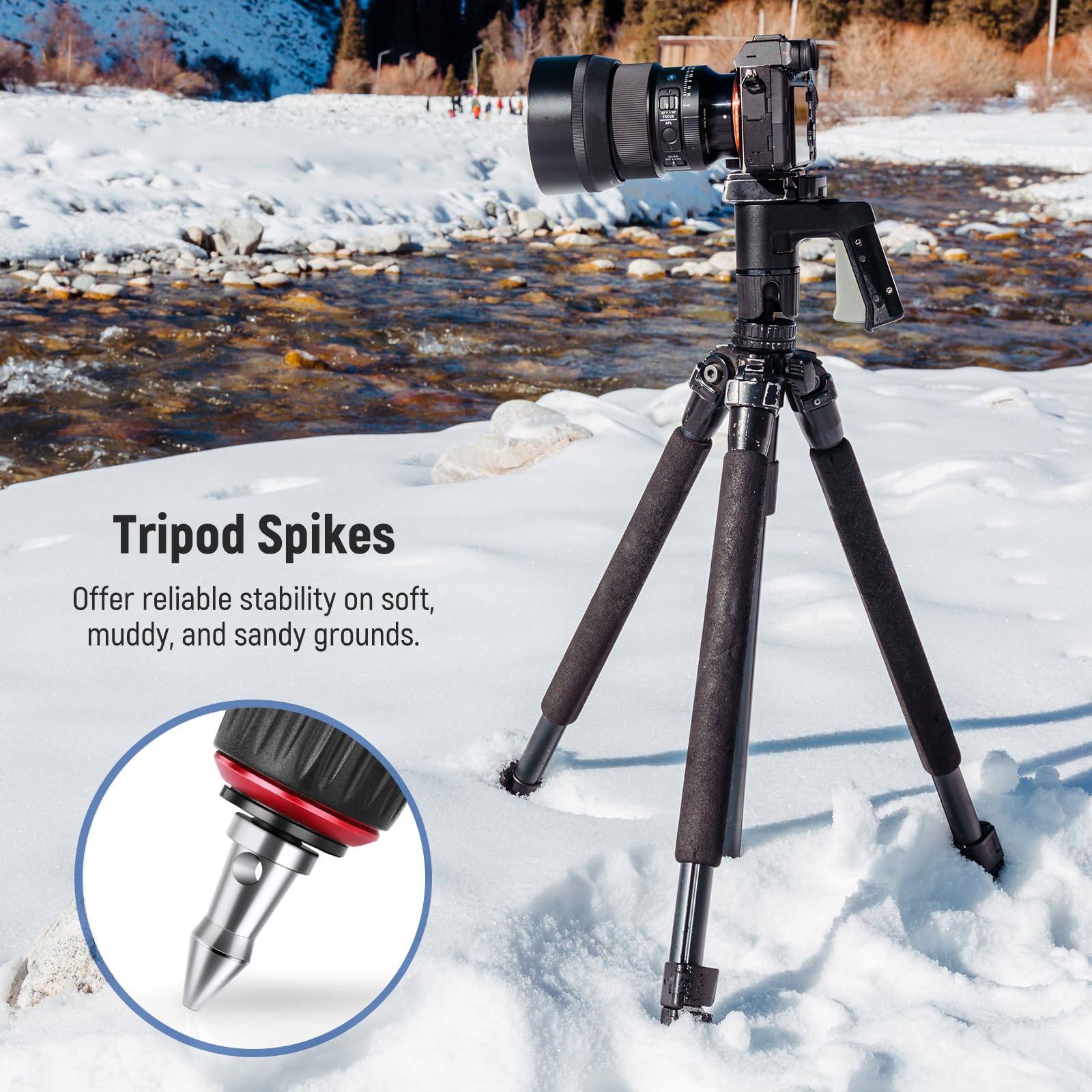 Amazon | NEEWER ゴム石突三脚スパイク 3個 滑り止め三脚足突 凹凸地面
