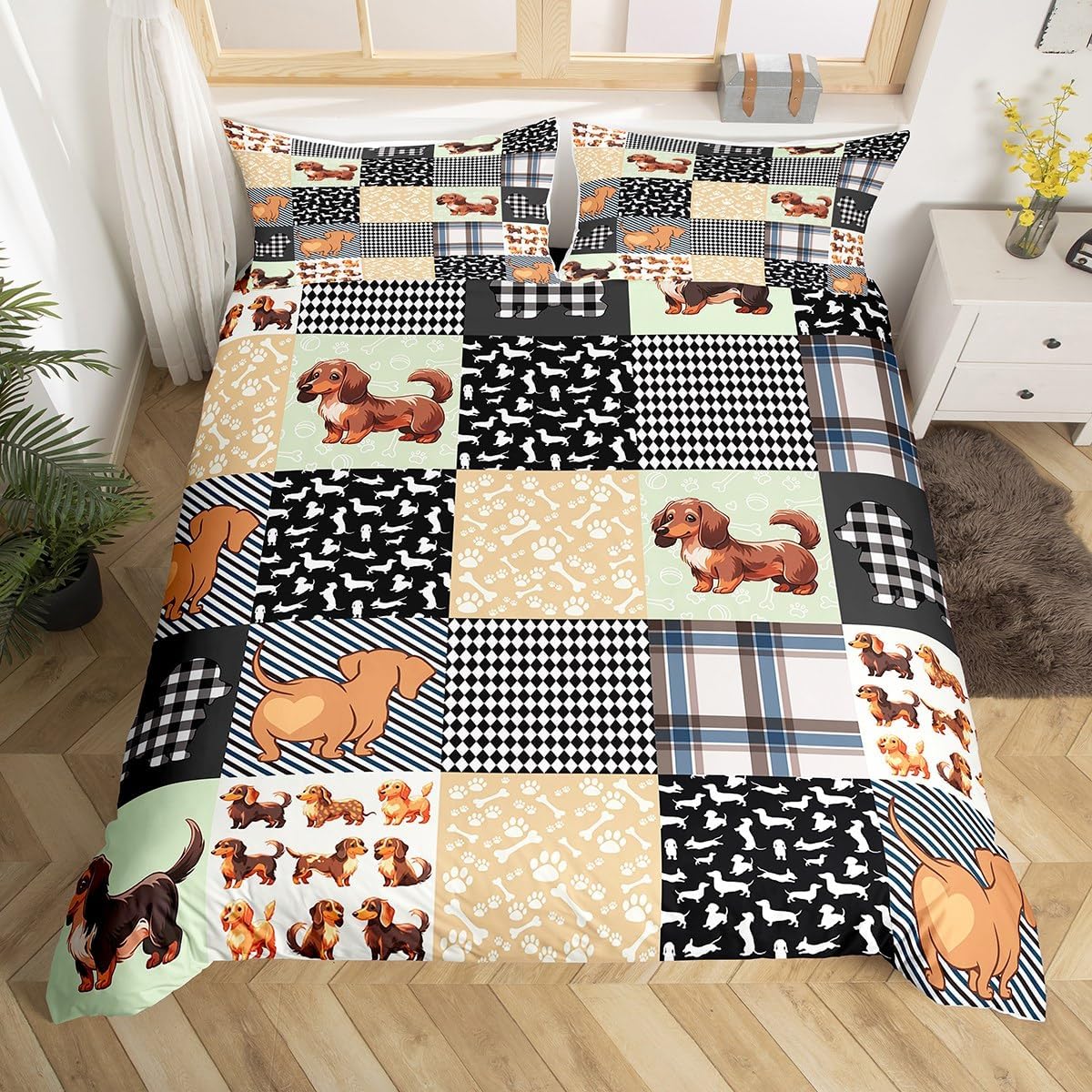 Castle Fairy Dragonfly Duvet Cover Set Toddler Size,Bohemian Style Bedding Set for Kids Boys Girls Room Decor,Colorful Flowers Comforter Cover,Chic Exotic Quilt Cover with 1 Pillowcase(No Comforter)