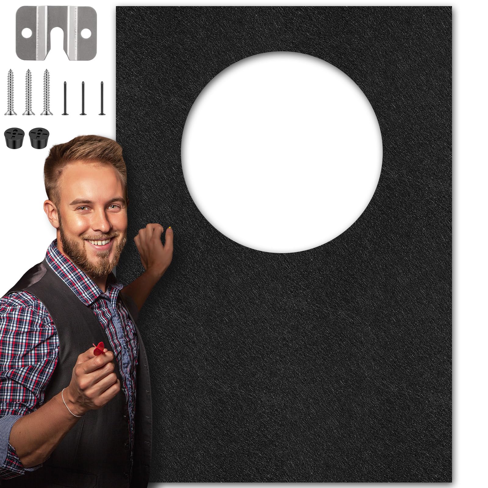 Mindsoft Extra Large Dart Board Wall Protectors