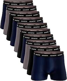 Kit 10 Cuecas Boxer Sandrini Masculinas Algodão Conforto