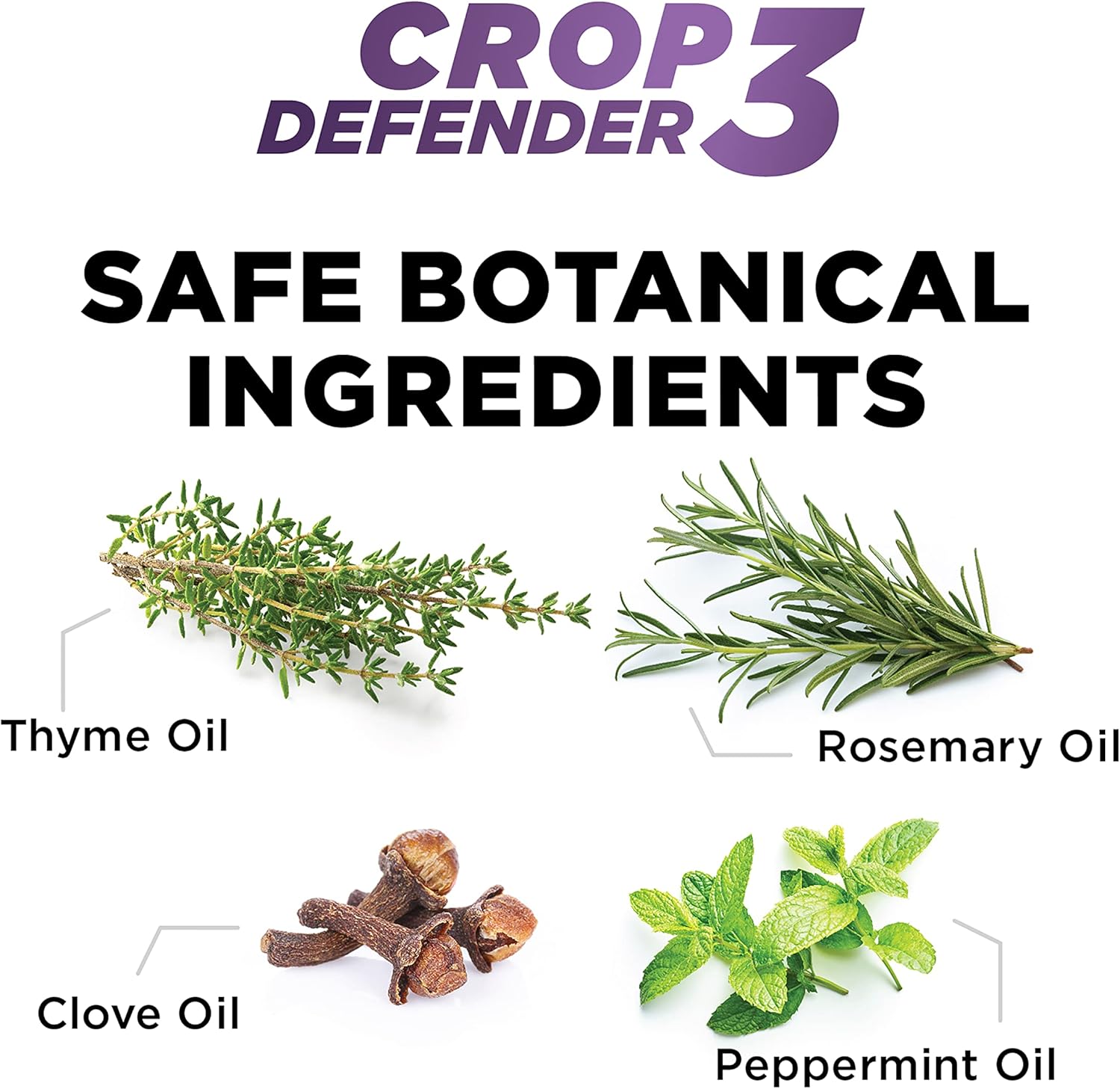 Grower's Ally Crop Defender 3 Concentrate - Natural Miticide, Insecticide, Fungicide Control for Plants - OMRI Listed Garden Safe Spray Killer for Powdery Mildew & Mites - 1 Quart, Makes 100 Gallons