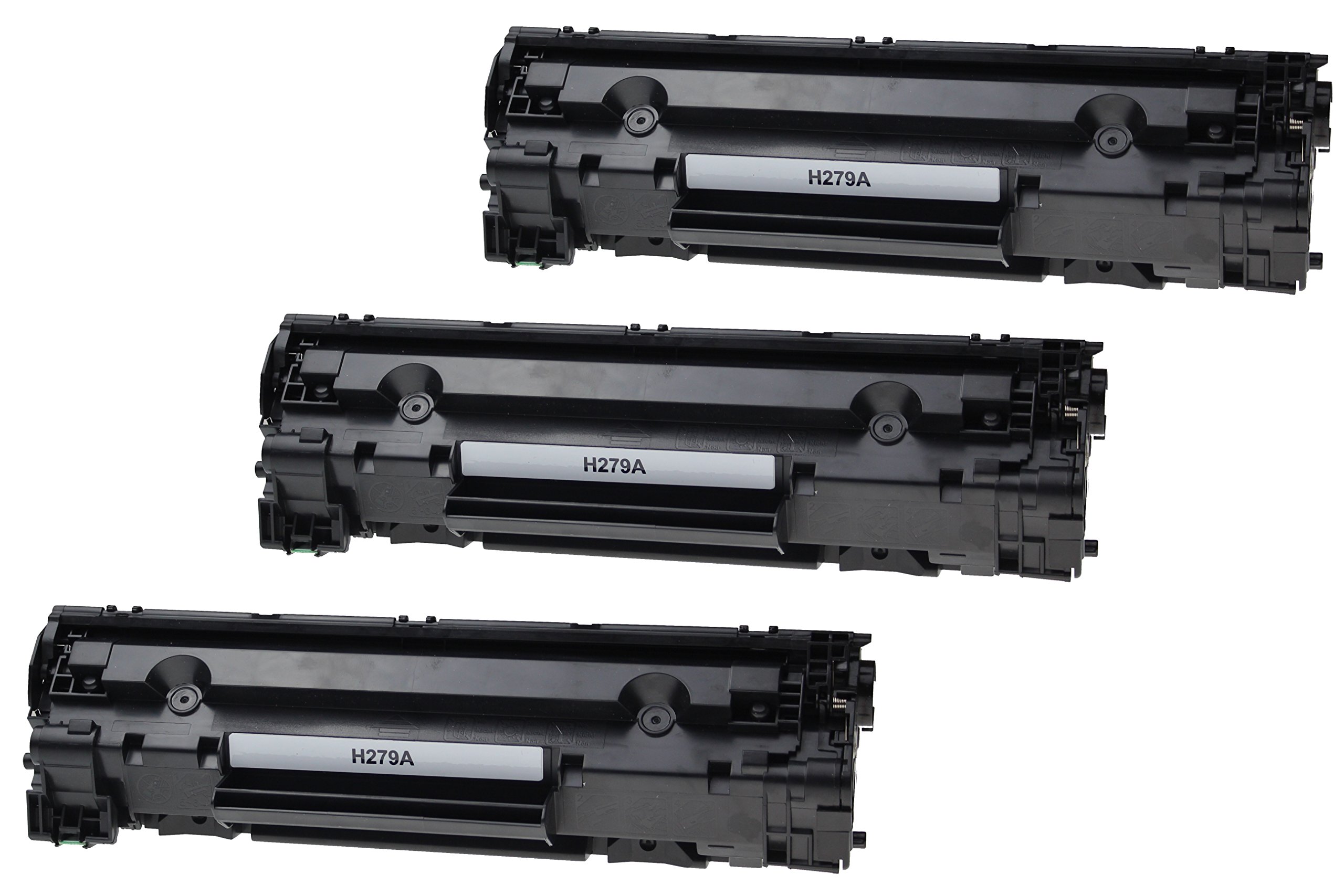 Lot de 3 Toners de Rechange HP CF279A pour LaserJet Pro M12a, M12w, MFP M26a, M26nw | Cartouche Noire, Dernière Puce