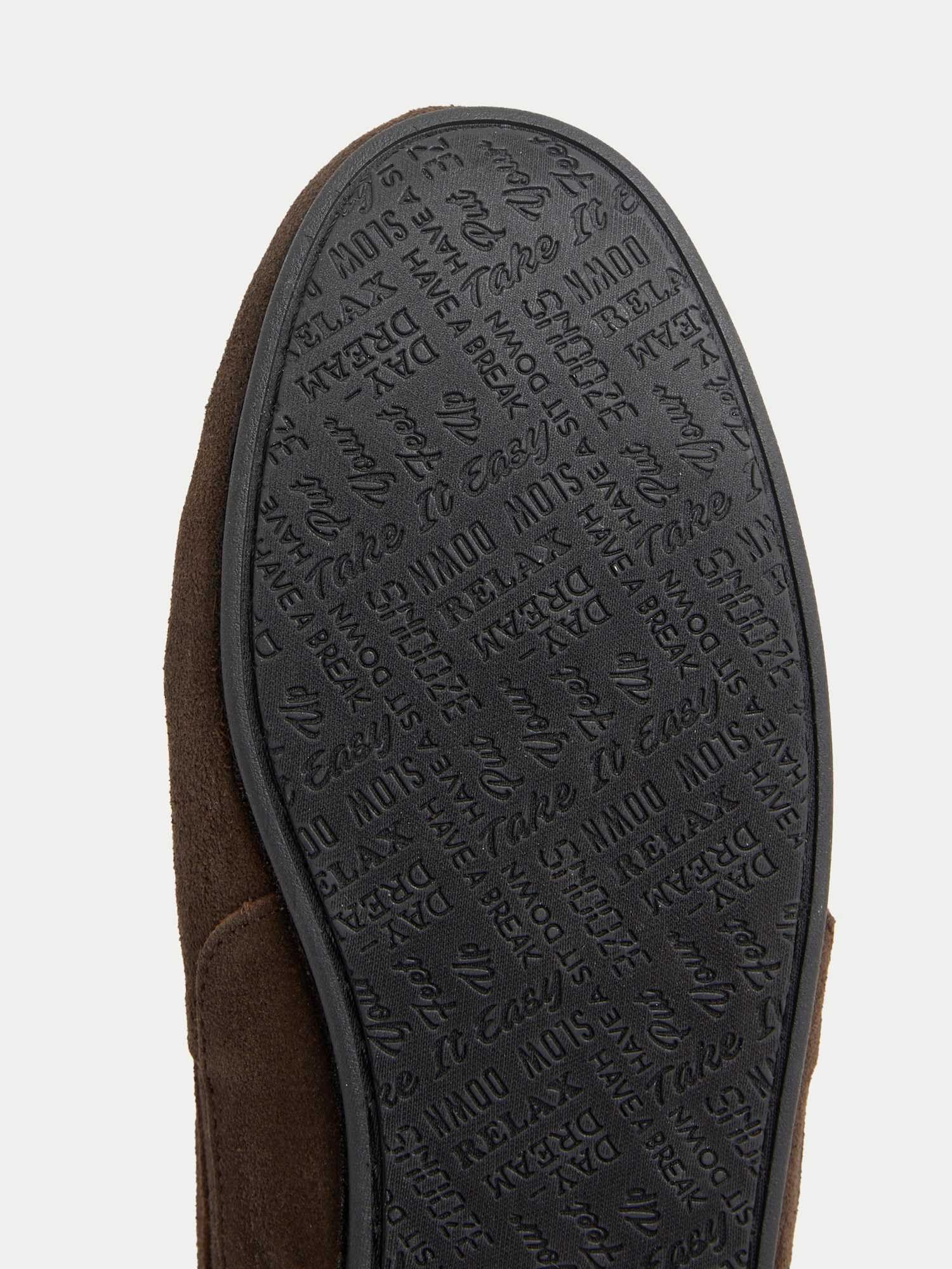 Marks & Spencer Herren Wildleder Freshfeet™ Hausschuhe – Regular Fit | Ohne Absatz, Leicht