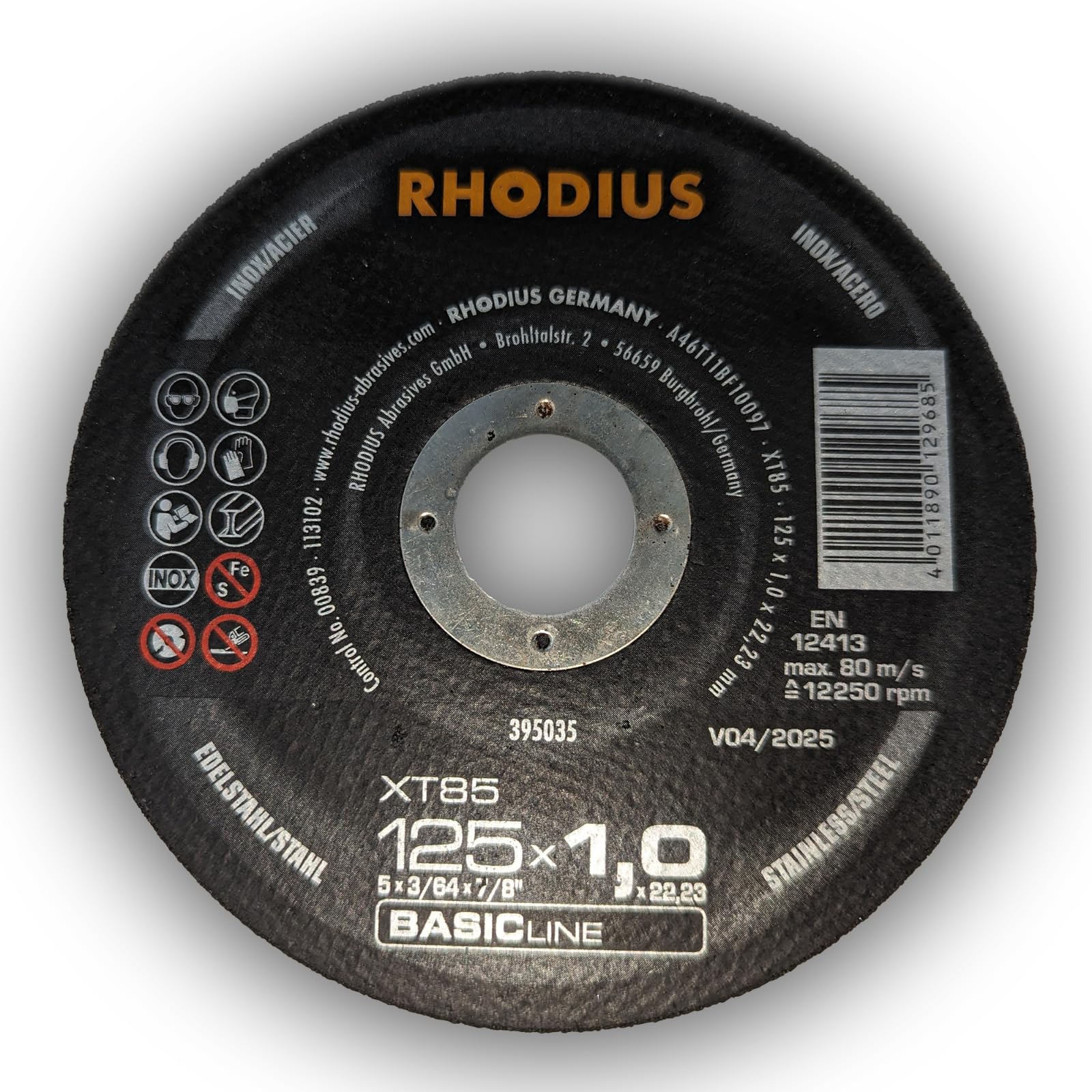 Rhodius Trennscheibe XT 85 125 x 1mm 50 Stück
