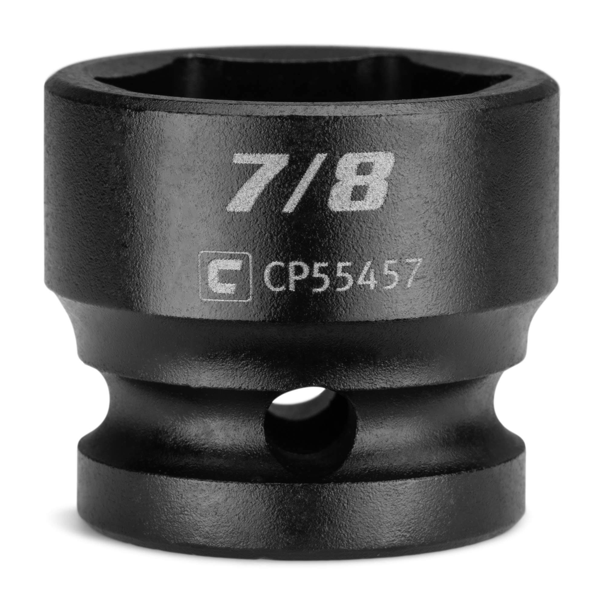 Capri Tools Black 7/8 In. Stubby Impact Socket, 1/2 In. Drive, 6-Point, Sae