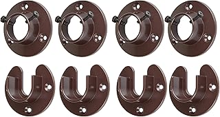 A&F Rod DÃ©cor - 1 inch Open/Close Rod Socket (Set of 8) - Bronze