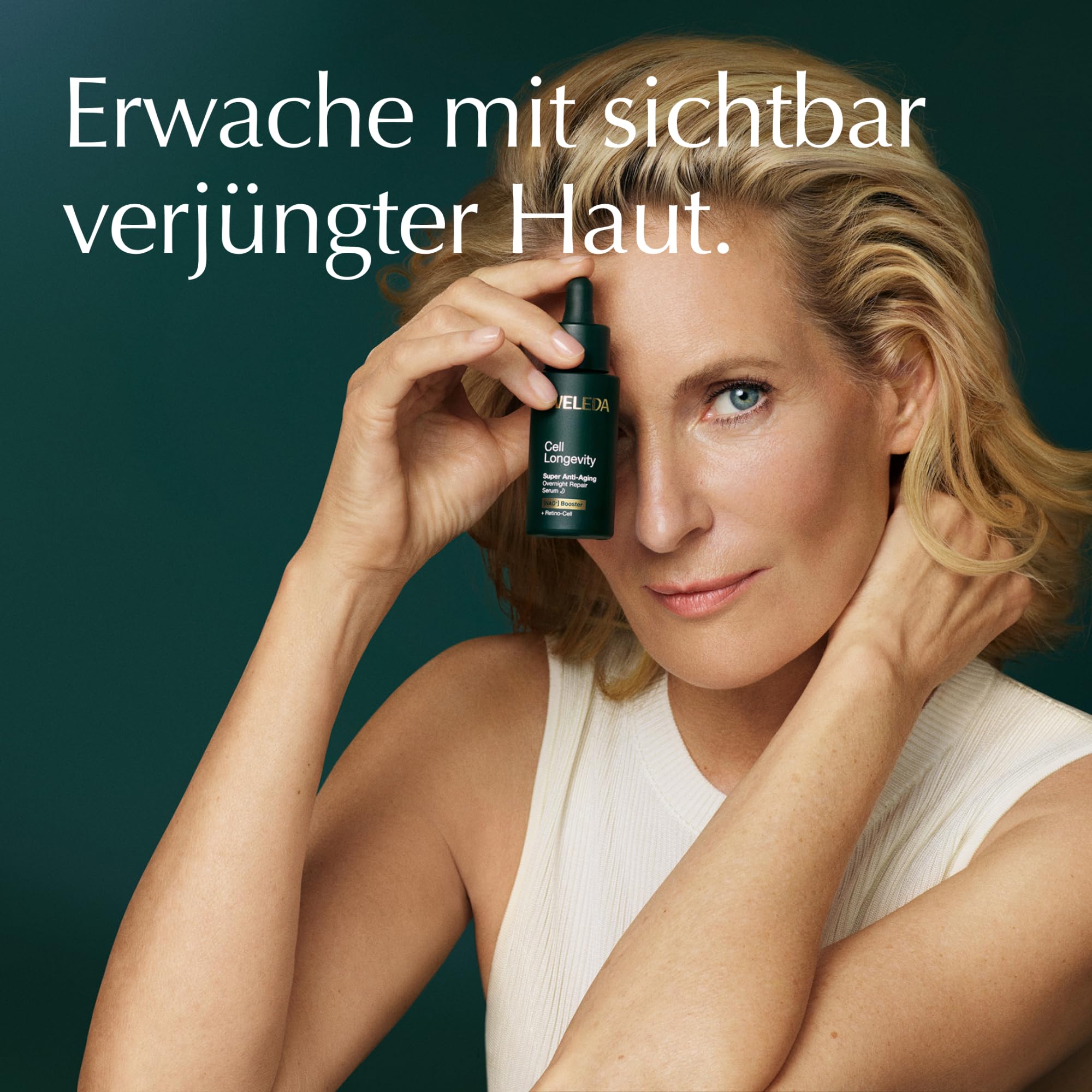 WELEDA Cell Longevity Super Anti-Aging Overnight Repair Serum - Gesichtspflege Serum mit [NAD⁺] Booster & [Retino-Cell] mindert die 10 Zeichen der Hautalterung (Naturkosmetik, vegan, 30ml)
