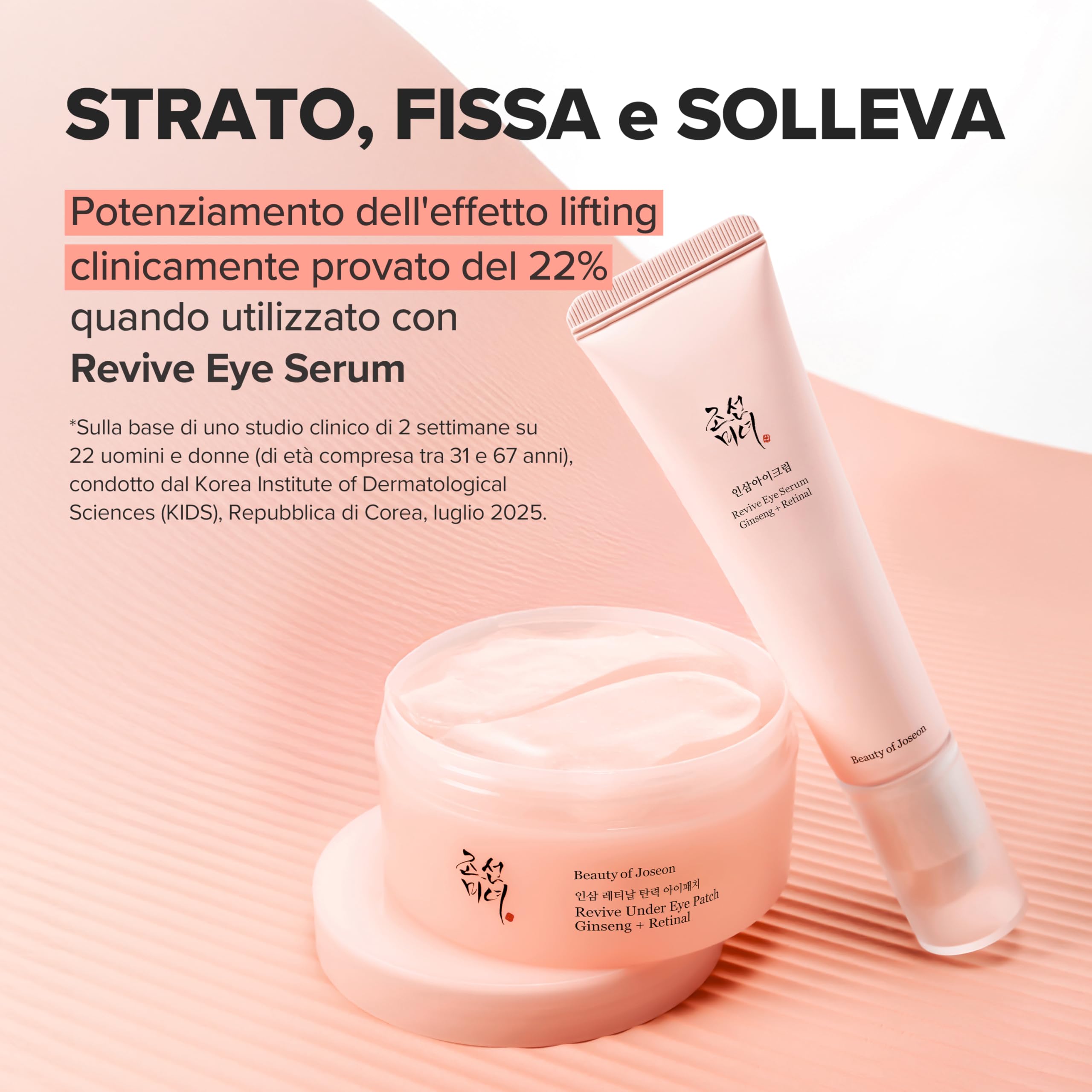 Beauty of Joseon Revive - Benda sotto gli occhi al ginseng retinico per maschere gonfie sotto gli occhi al collagene peptide per la cura della pelle coreana per donne e uomini, 60 fogli 30 paia