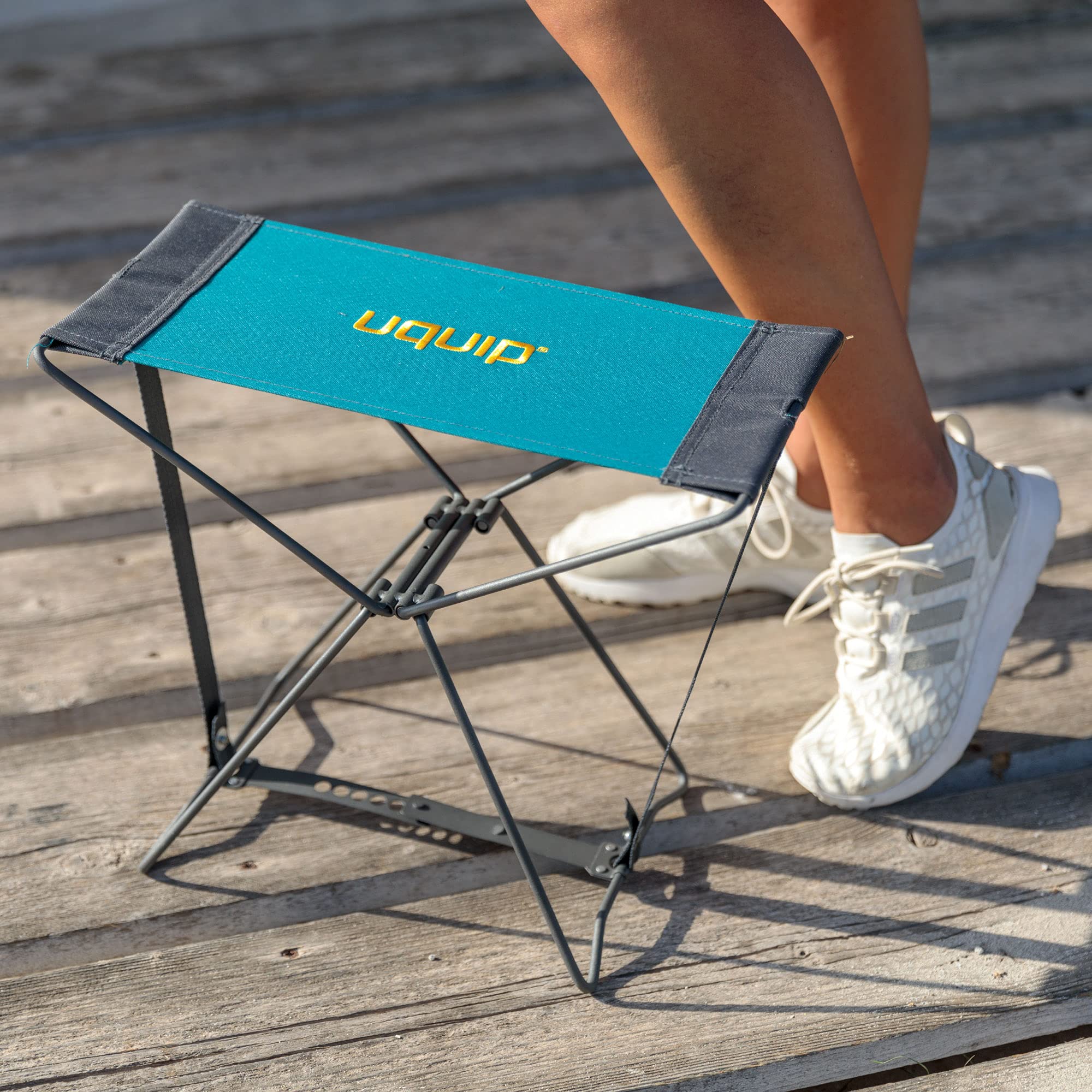 Uquip Fancy - Stołek składany - Kompaktowy i lekki - nośność 100 kg