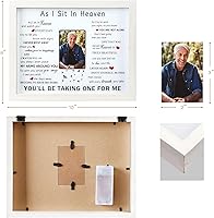 Vista 4 de WOODEXPE Regalo de condolencias de 8 x 10 pulgadas, caja de sombra conmemorativa LED de recuerdo, marco de fotos, regalos conmemorativos