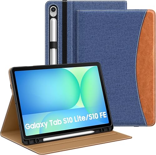 MoKo Funda para Samsug Galaxy Tab S10 Lite/S10 FE 2025/S9 FE 10.9 pulgadas/S9 11 pulgadas 2023 con soporte para bolígrafo S, cubierta protectora
