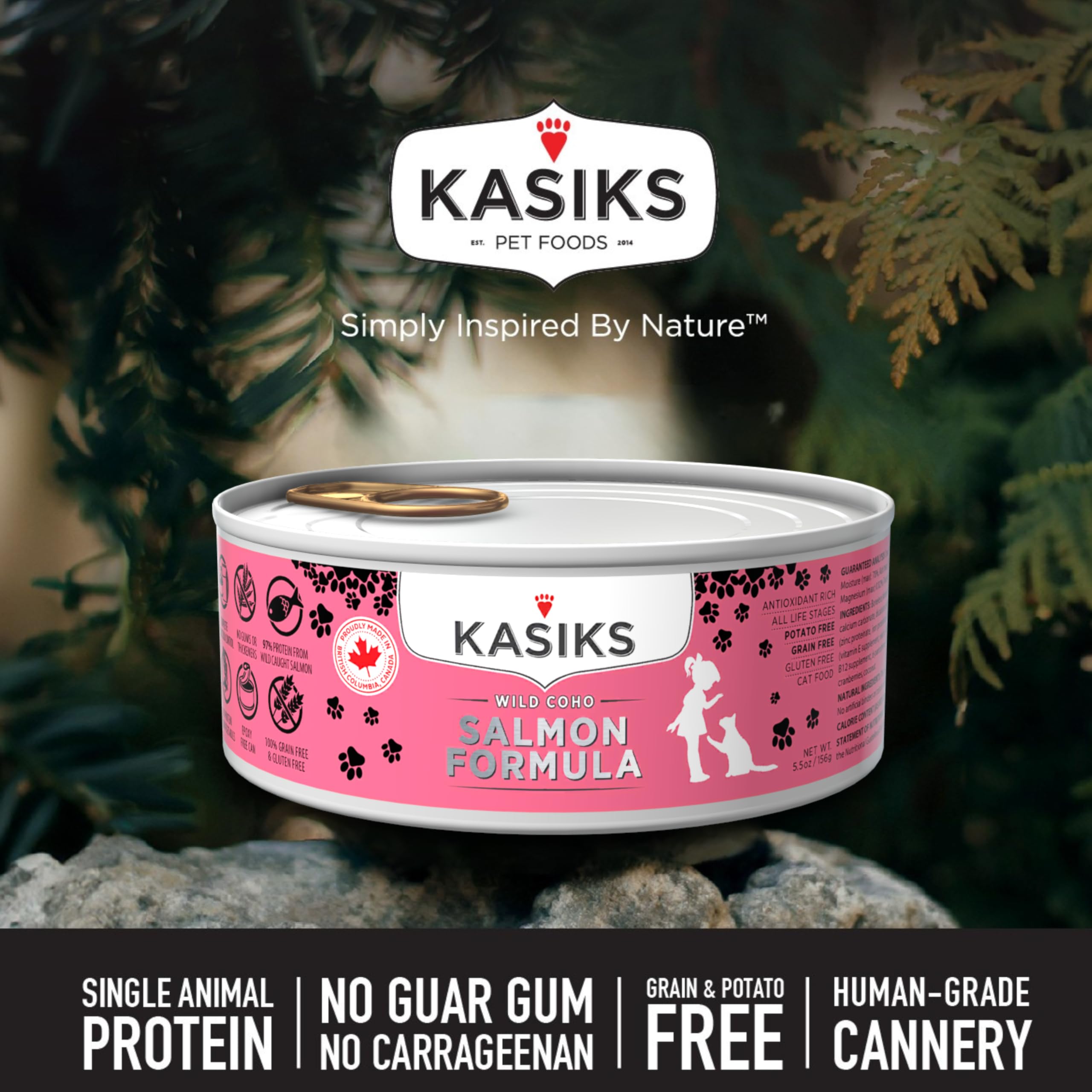 Amazon.com : FirstMate Pet Foods KASIKS Wild COHO Salmon CAT 24/5