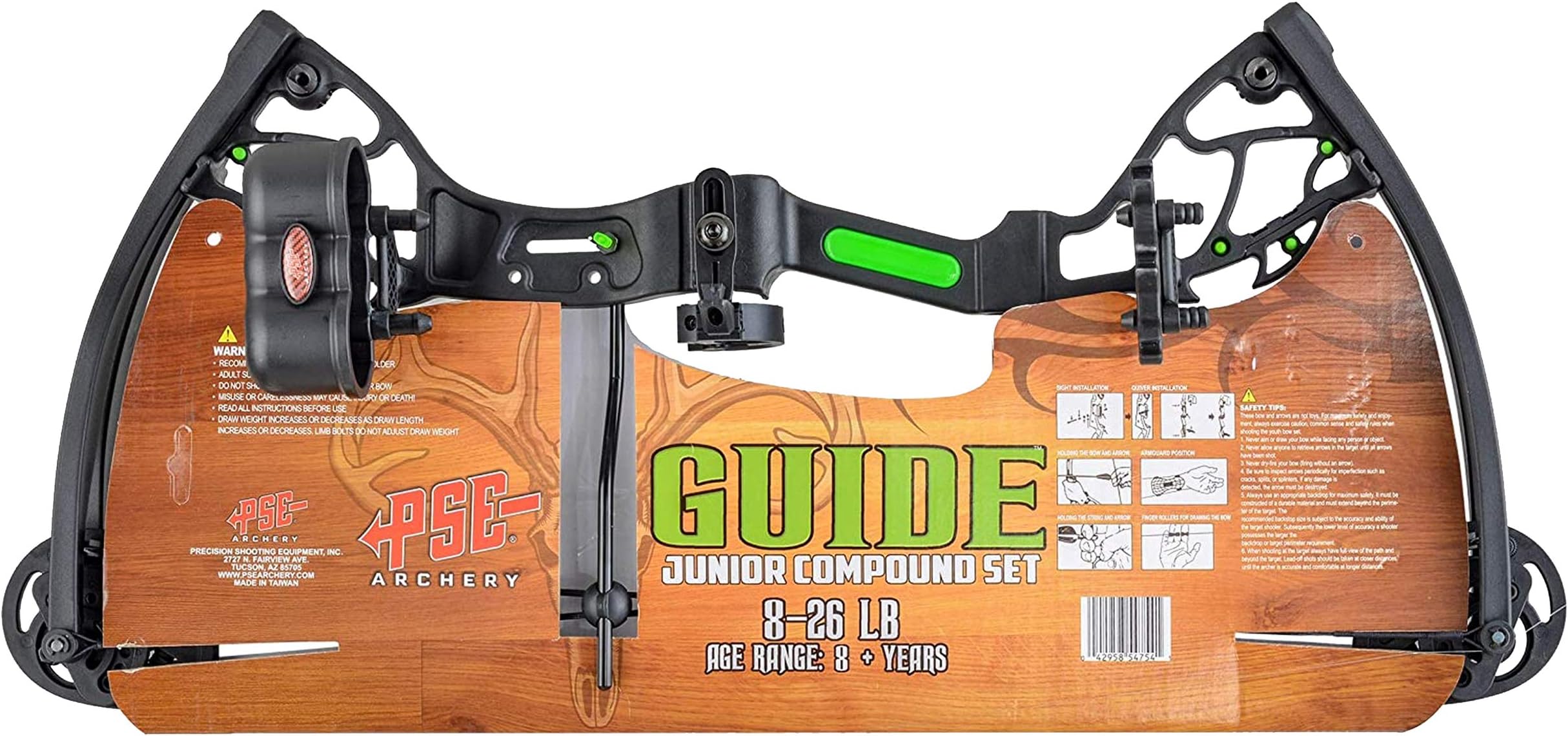 PSE Youth Heritage複合弓セット、ブラック、12 – 29-pound、右手by PSE
