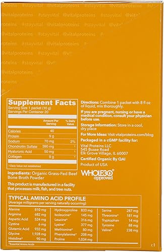 Miniatura 4 de Vital Proteins Paquete de palitos de carne de caldo de hueso orgánico 7 onzas