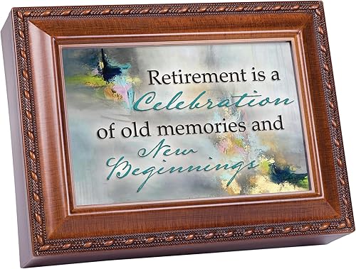 Cottage Garden Retirement una nueva caja de música para principiantes con cuerda de grano de madera que reproduce el maravilloso mundo