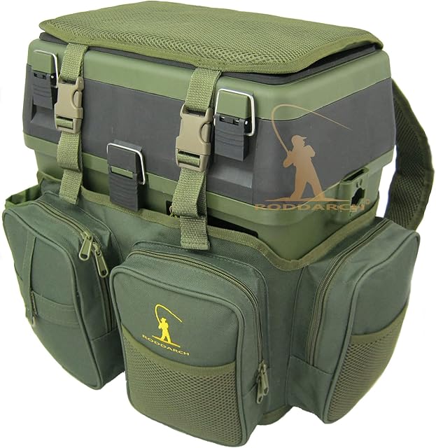 Fishing Seat Box & Rucksack. Roddarch© Fly Sea Coarse Fishing Seat Backpack.