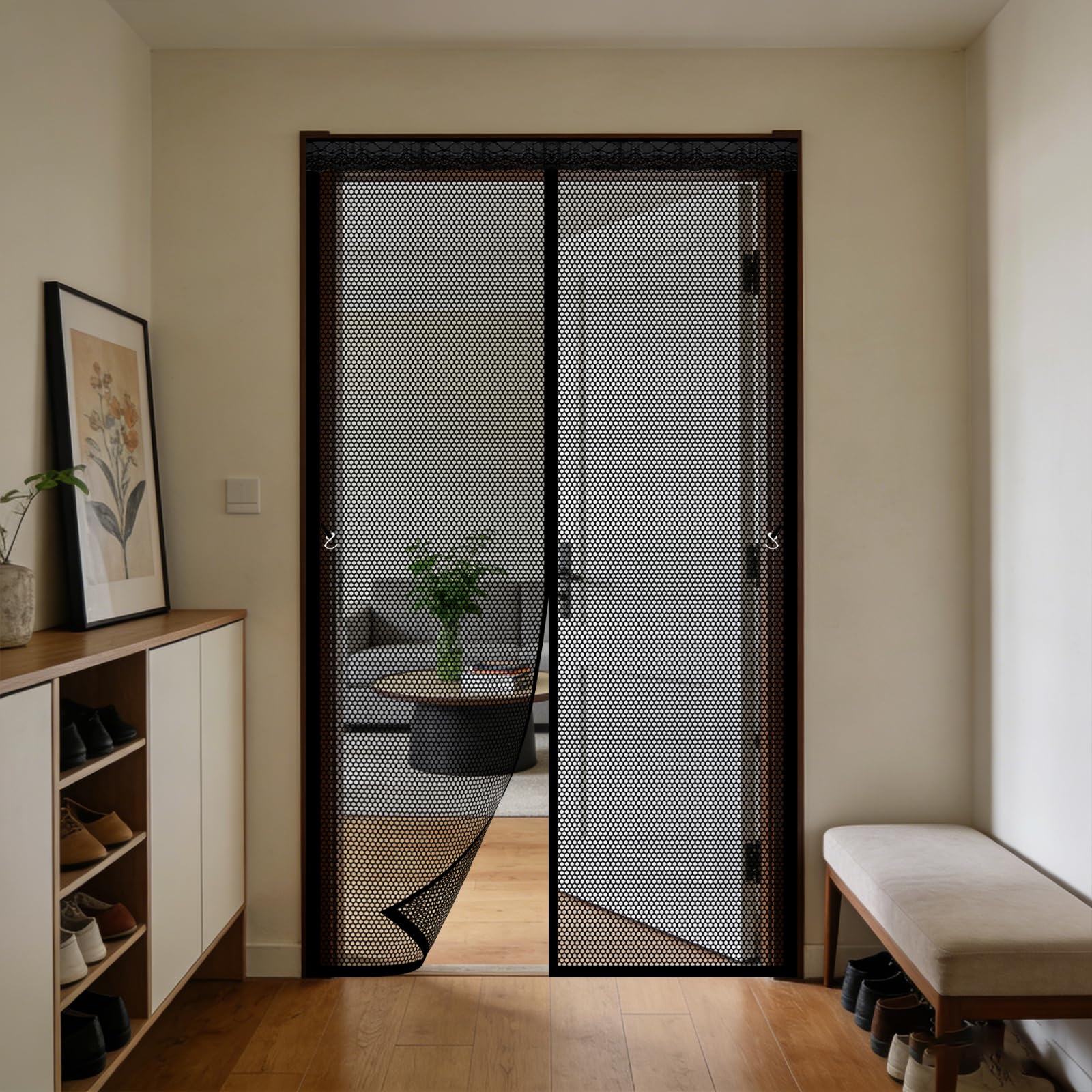 Moustiquaire magnétique 210 x 140 cm pour chambre pour stopper les insectes