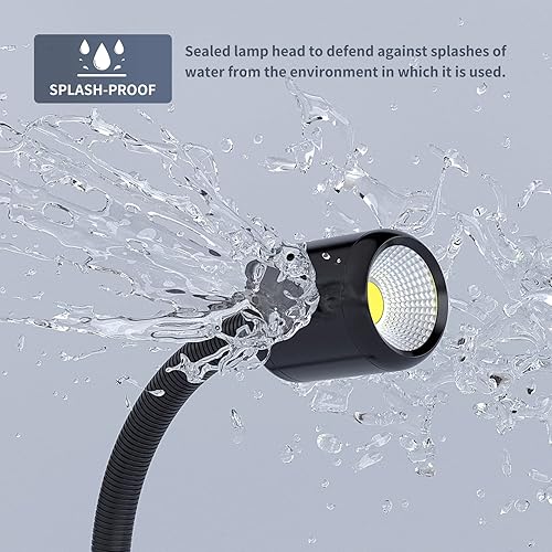 Miniatura 6 de Luz de máquina Led,Luz de trabajo flexible IP65 Luz de fresado de torno impermeable, luz de prensa de taladro Iluminación industrial