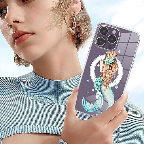 Miniatura 10 de Golden Retriever - Funda para iPhone 12 Pro Max con diseño MagSafe, funda magnética de carga inalámbrica transparente de TPU transparente para