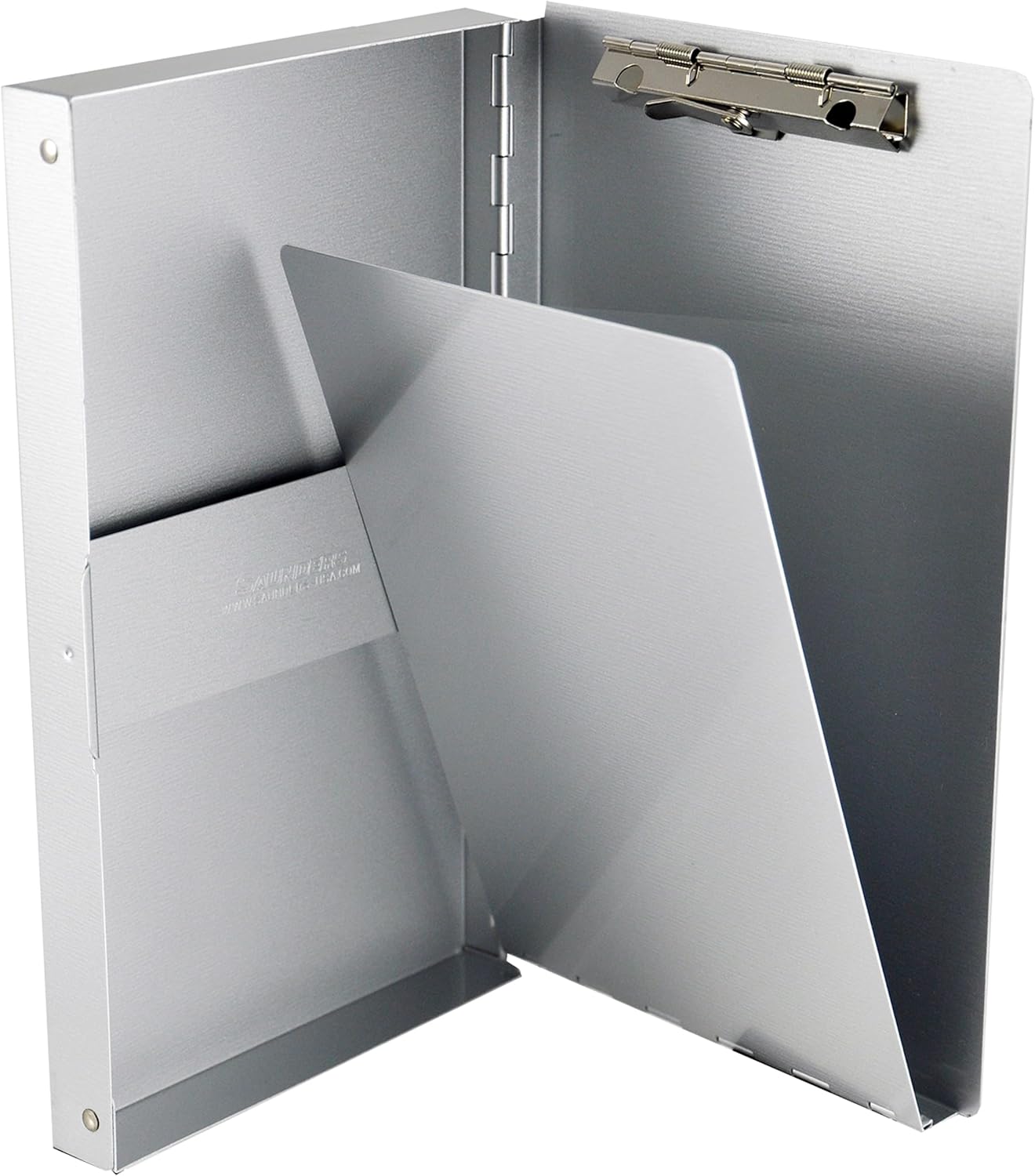 Saunders Recycled Aluminum Snapak Form Holder - Memo Size Clipboard with 3/8" Storage, HIPAA Compliant, Made in USA (10507)