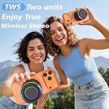 Magnetic Bluetooth Speaker,Mini Speaker &Stand Gift for Women Men Teen