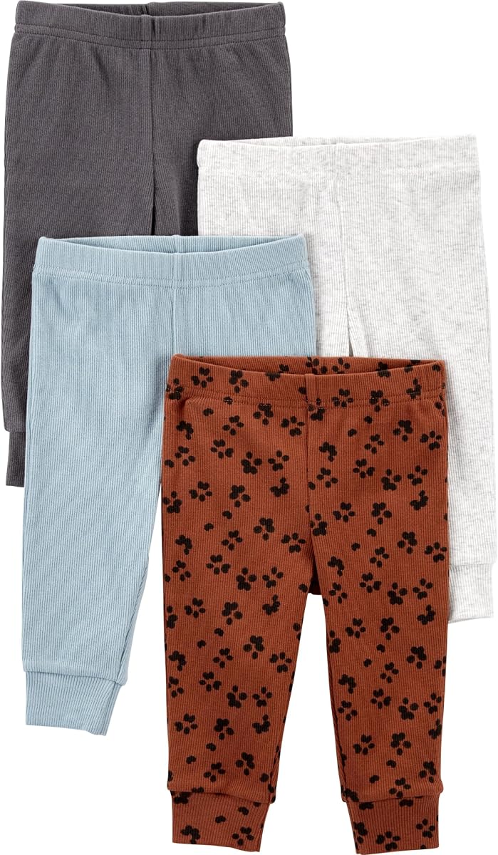 Simple Joys by Carter's - Pack de 4 pantalones para bebé niña