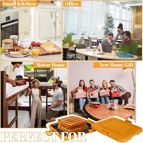 Miniatura 7 de Sandwichera para microondas, sandwich Toastie para microondas, prensa 3 en 1 con diseño apto para lavavajillas, no necesita electricidad, cocción