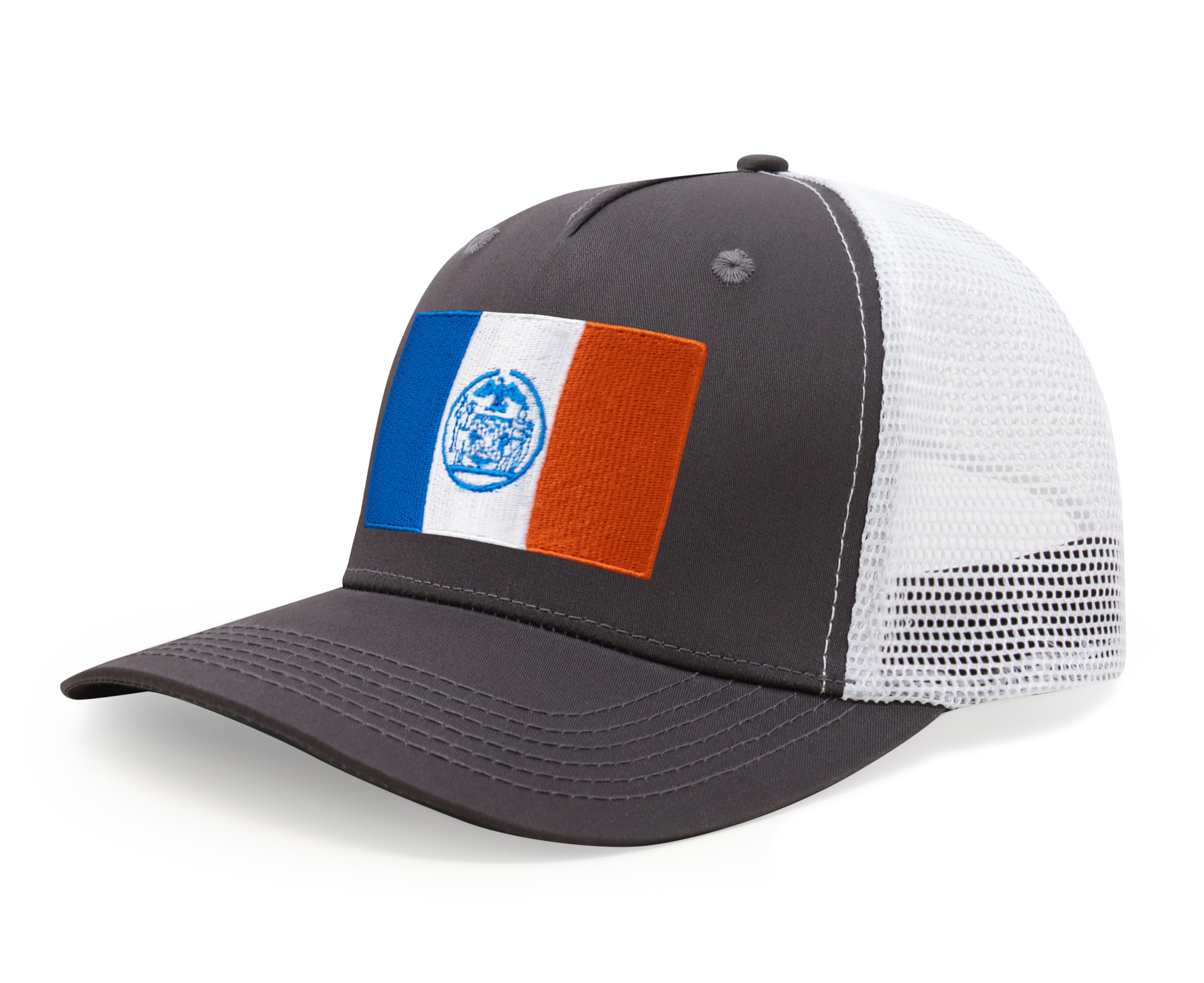 International Tie City Hat for Men and Women, Adjustable Snapback Trucker Baseball Cap with Embroidered Patch