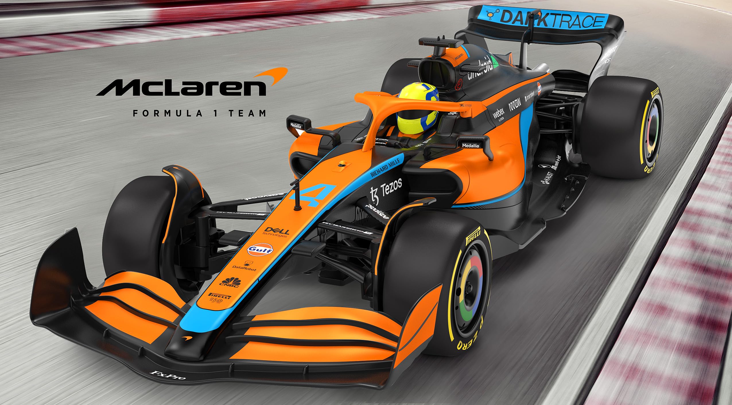 JAMARA McLaren MCL36 1:12 2,4 GHz - 2,4 GHz para multijugador, Licencia Oficial, Pintura Fiel al Coche
