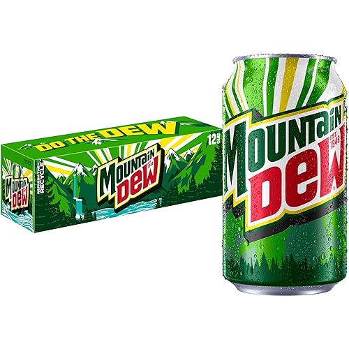 Mountain Dew Soda, 12 Fl Oz Cans (Pack of 12) - Original - 12 Fl Oz (Pack of 12)