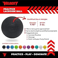 Vista 2 de Pelotas de lacrosse Velocity - 1, 2, 3, 6, 12, 18, 24, 36, 60 y 120 paquetes - para práctica, tamaño oficial aprobado por la NFHS y la universidad