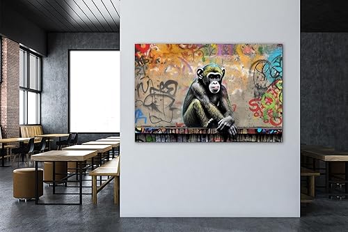 Miniatura 420 de ANRUOXI Graffiti - Lienzo decorativo para pared, diseño abstracto retro, pintura urbana moderna, póster de decoración de pared de zapatos para