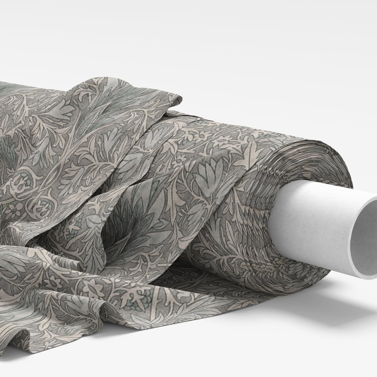 Glamour Secrets Snakeshead Dove Grey William Morris Upholstery Fabric - 100% Cotton Canvas - Curtain Cushion Material (Snakeshead Dove Grey)