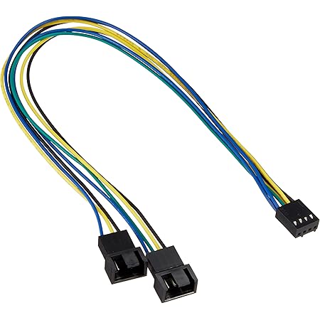 Amazon 変換名人 Fan用電源 3ピン 2分岐ケーブル 15cm Fan3 2ca15 変換名人 家電 カメラ