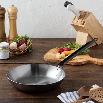 TKG Endo Shoji Professional Iron Saute Fry Pan, 6.4 inches 16 cm, Inner diameter x depth: 6.4 inches 162 mm x 1.6 inches 40 mm, Bottom diameter: 4.3 inches 110 mm, Plate thickness: 0.06 inches